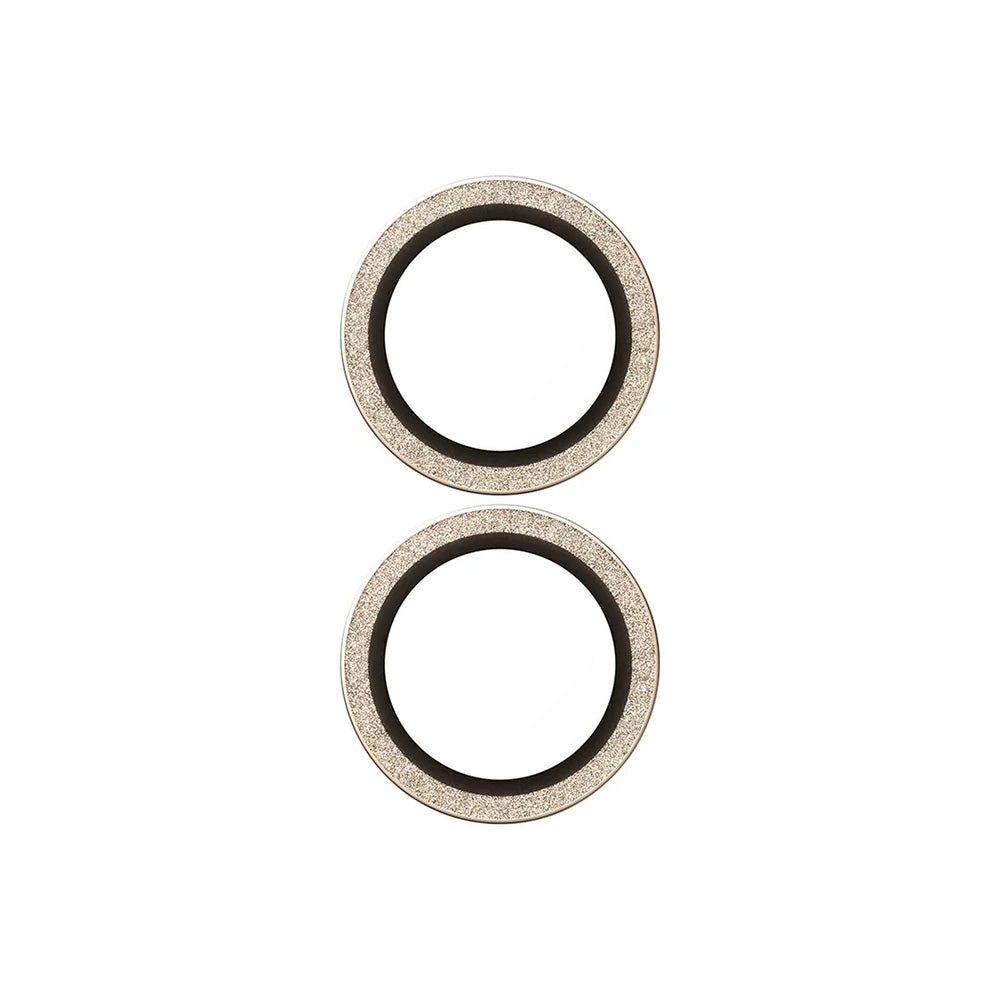 Film de protection pour caméra arrière PanzerGlass Hoops Glitter pour Apple iPhone 17 / 16 Plus / 16, Verre Trempé, Doré