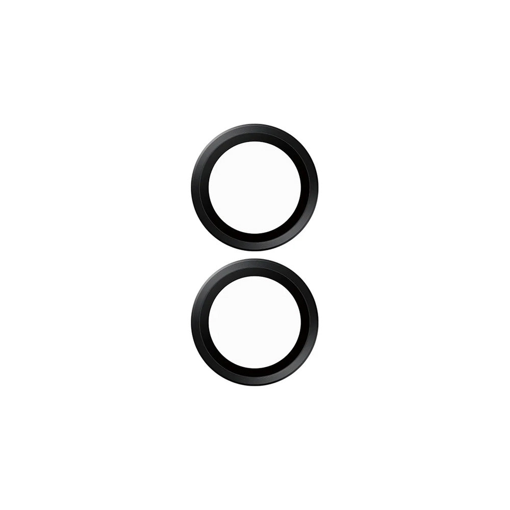 Schutzfolie PanzerGlass Hoops für die Rückkamera des Apple iPhone 16 Plus / 16, gehärtetes Glas, Schwarz