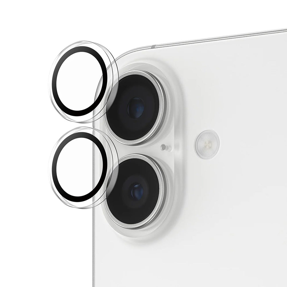 Beschermfolie Achtercamera PanzerGlass Hoops voor Apple iPhone 17 / 16 Plus / 16, Gehard Glas, Transparant