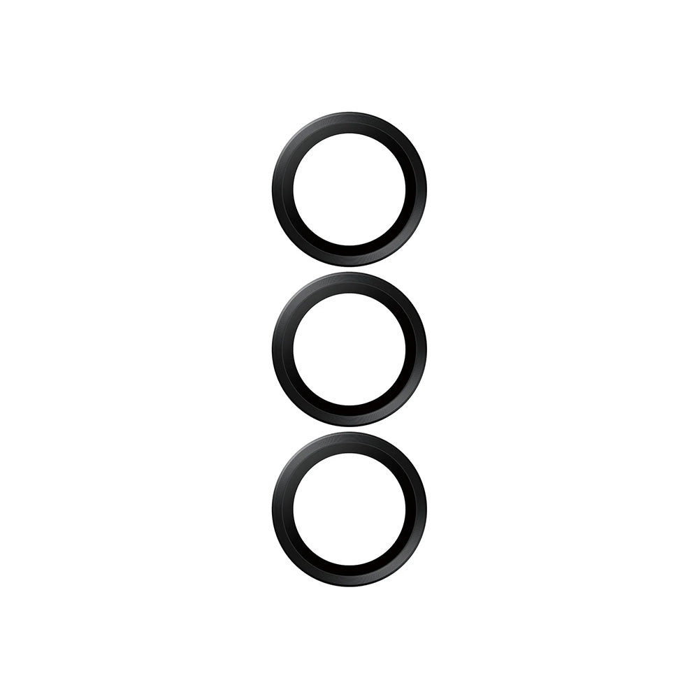 Film de protection Caméra Arrière PanzerGlass Hoops pour Samsung Galaxy S25 S931, Verre Trempé, Noir