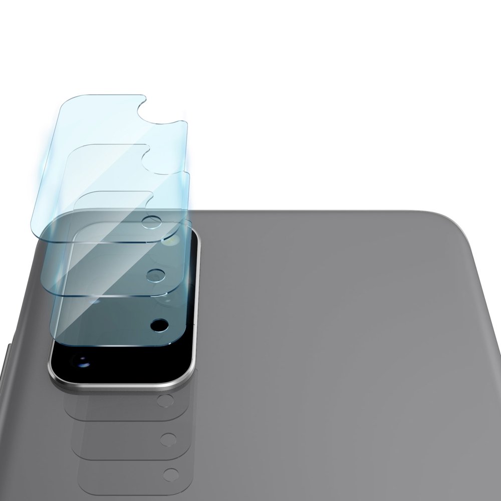 Ringke IDGL Achtercamera Beschermfolie voor Samsung Galaxy S20+ 5G G986 / S20+ G985, Gehard Glas, Set van 3 Stuks, Transparant