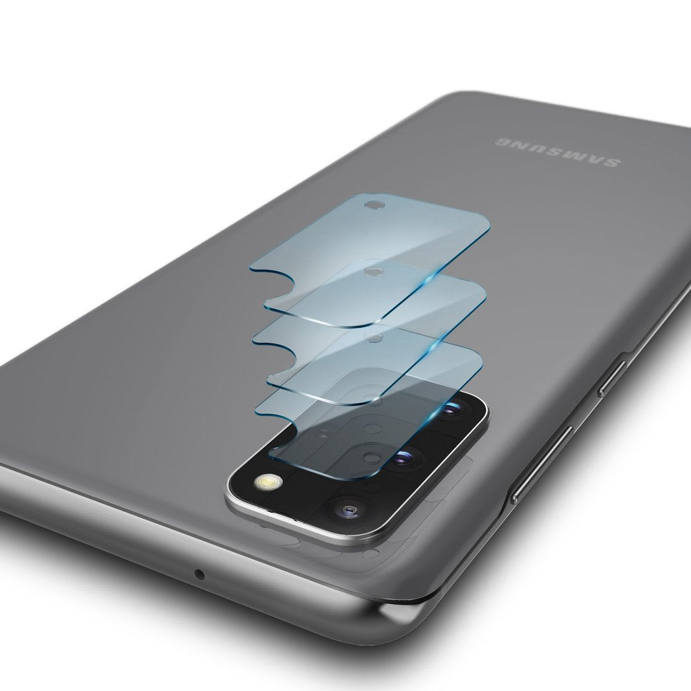 Ringke IDGL Achtercamera Beschermfolie voor Samsung Galaxy S20+ 5G G986 / S20+ G985, Gehard Glas, Set van 3 Stuks, Transparant