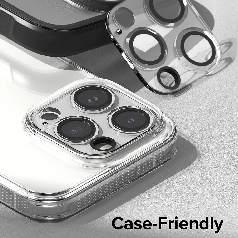 Film de protection pour caméra arrière Ringke pour Apple iPhone 15 Pro, Verre trempé, Lot de 2 pièces, Transparent