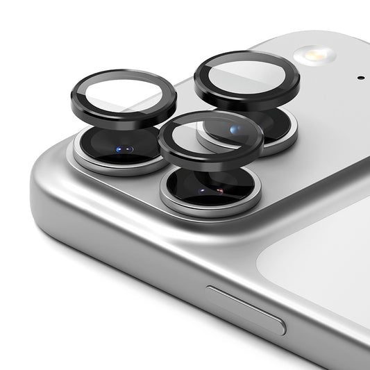 Beschermfolie Ringke Achtercamera voor Apple iPhone 17 Pro Max / 17 Pro, Gehard Glas, Zwart