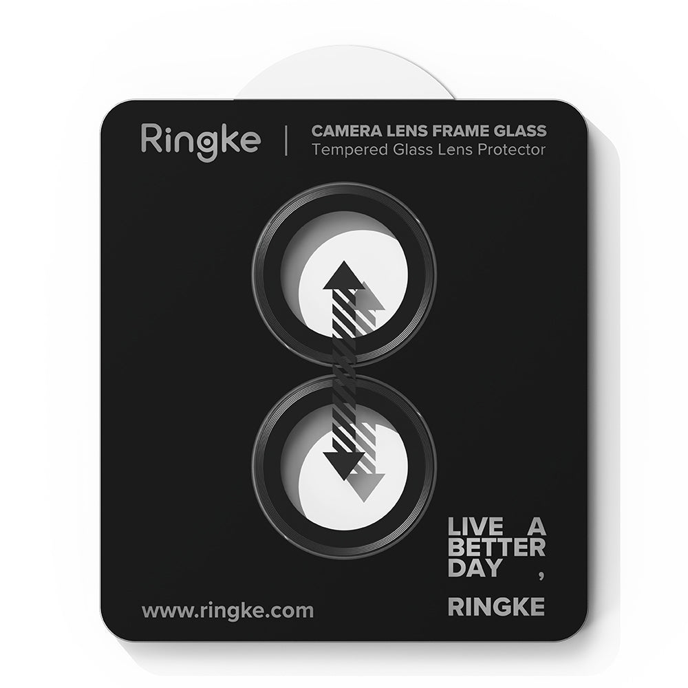 Beschermfolie Ringke Achtercamera voor Apple iPhone 17, Gehard Glas, Zwart