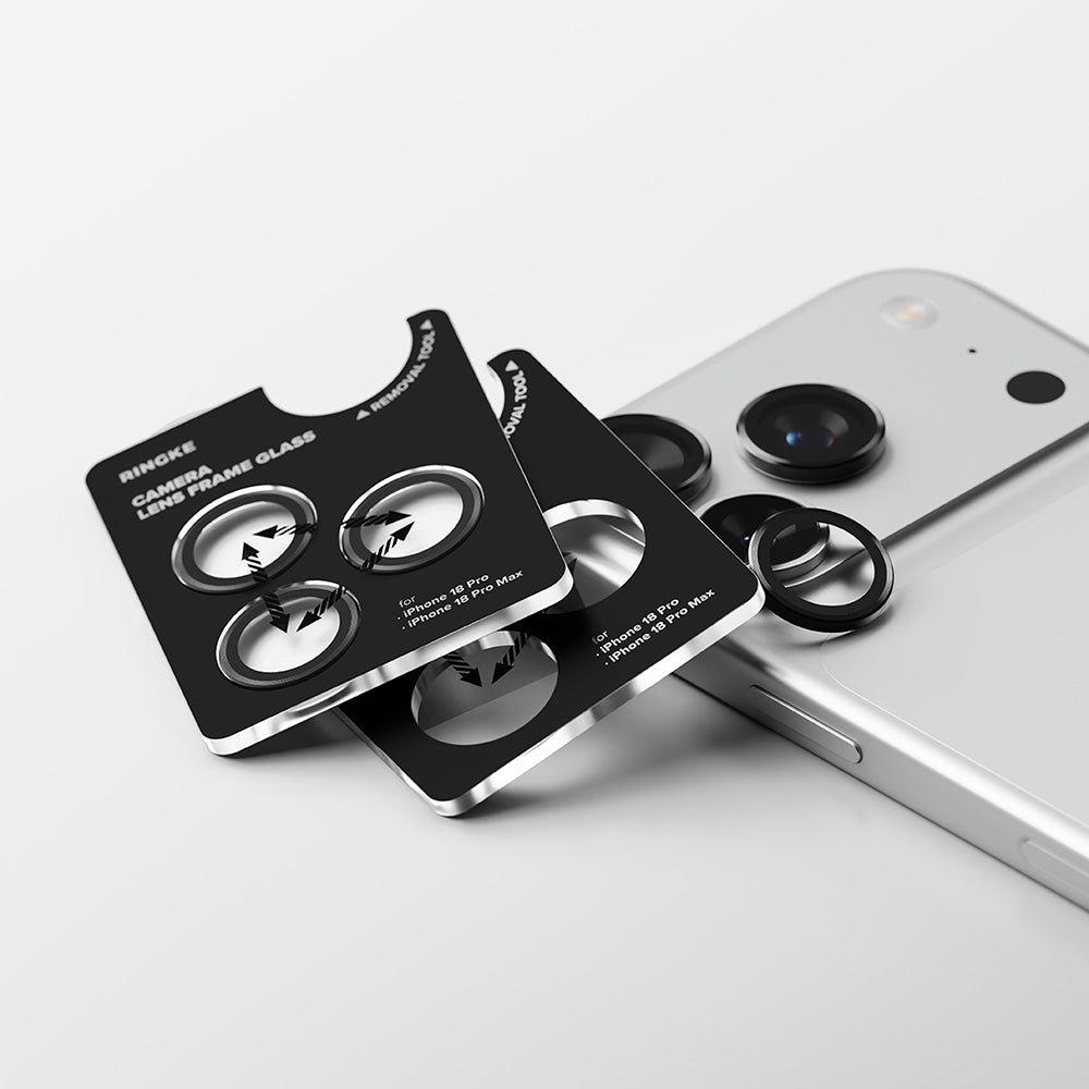 Ringke Achtercamera Beschermfolie voor Apple iPhone 18 Pro / 18 Pro Max, Gehard Glas, Set van 2 Stuks, Transparant