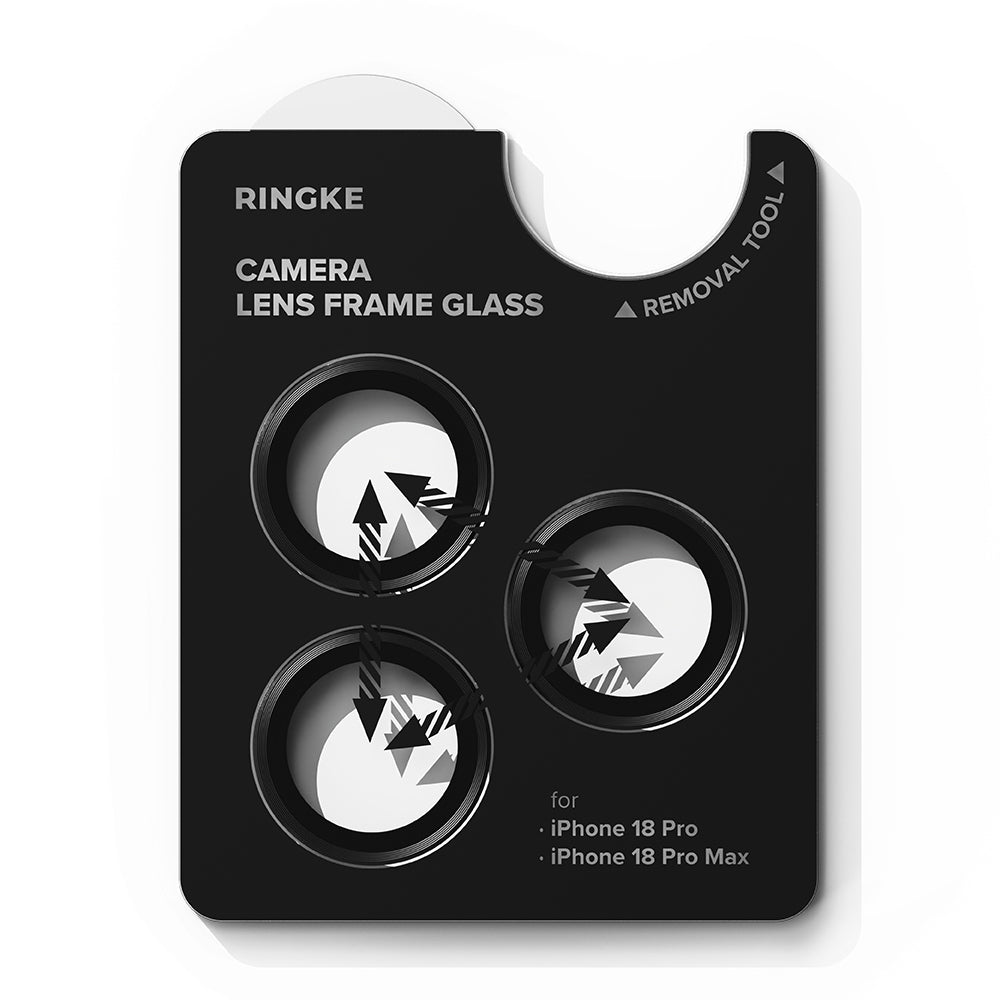 Ringke Achtercamera Beschermfolie voor Apple iPhone 18 Pro / 18 Pro Max, Gehard Glas, Set van 2 Stuks, Transparant