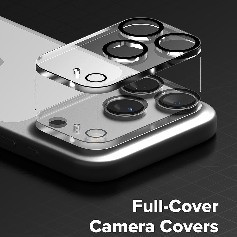 Film de protection pour caméra arrière Ringke pour Apple iPhone 18 Pro, Verre trempé, Lot de 2 pièces, Transparent