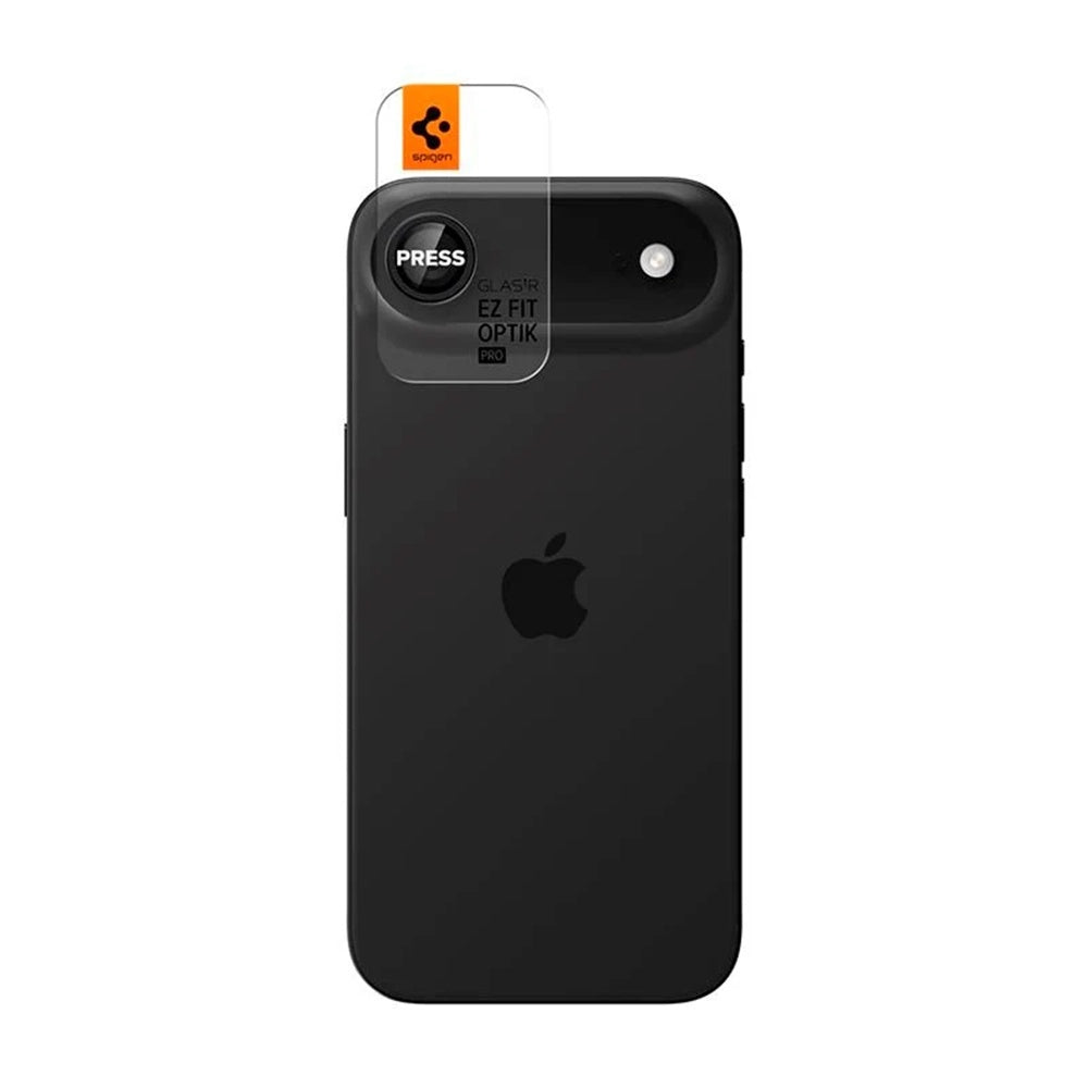 Schutzfolie Rückkamera Spigen GlastR EZ FIT Optik Pro für Apple iPhone 17 Air, Gehärtetes Glas, Set 2 Stück, Schwarz AGL09863