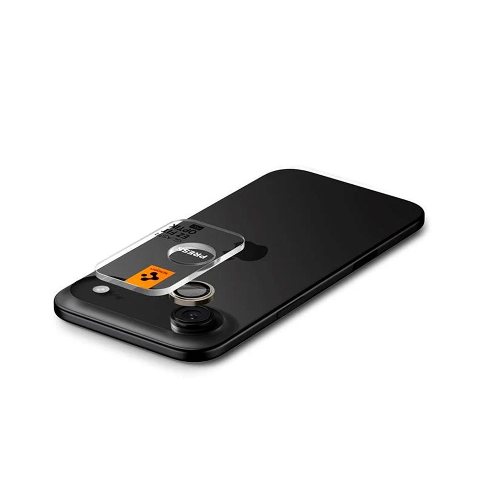Schutzfolie Rückkamera Spigen GlastR EZ FIT Optik Pro für Apple iPhone 17 Air, Gehärtetes Glas, Set 2 Stück, Schwarz AGL09863