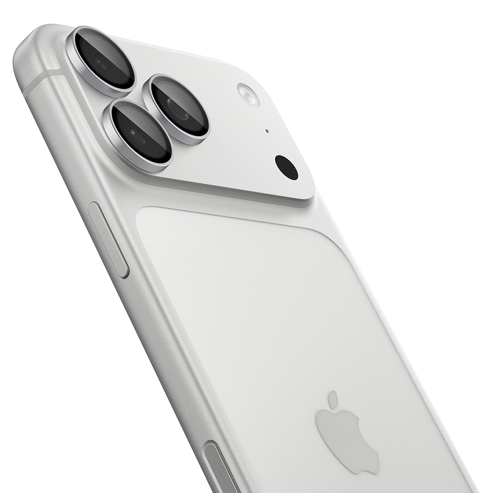 Schutzfolie für die Rückkamera Spigen GlastR EZ FIT Optik Pro für Apple iPhone 18 Pro / 18 Pro Max, gehärtetes Glas, 2 Stück Set, Silber