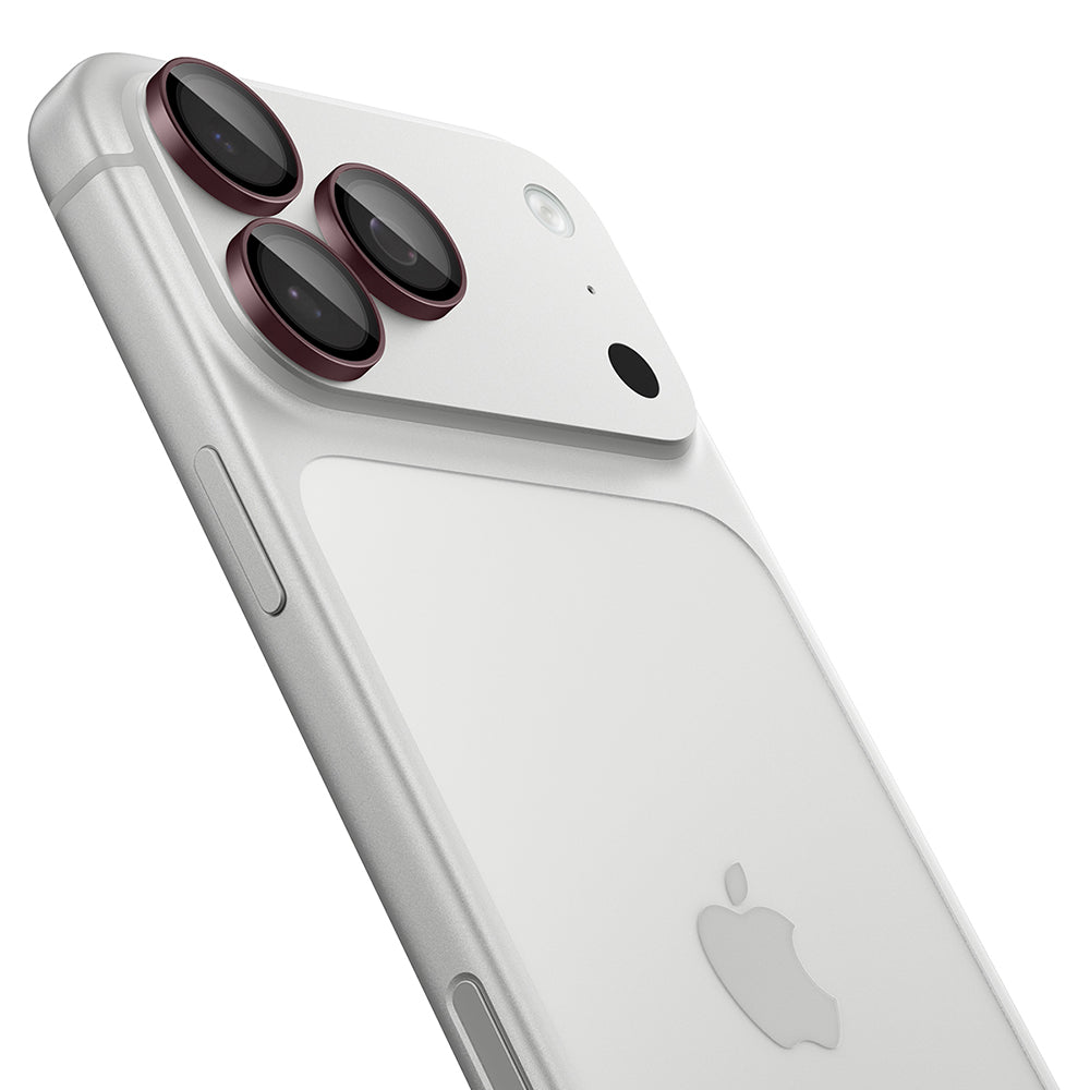 Beschermfolie Achtercamera Spigen GlastR EZ FIT Optik Pro voor Apple iPhone 18 Pro / 18 Pro Max, Gehard Glas, Set van 2 stuks, Wijnrood