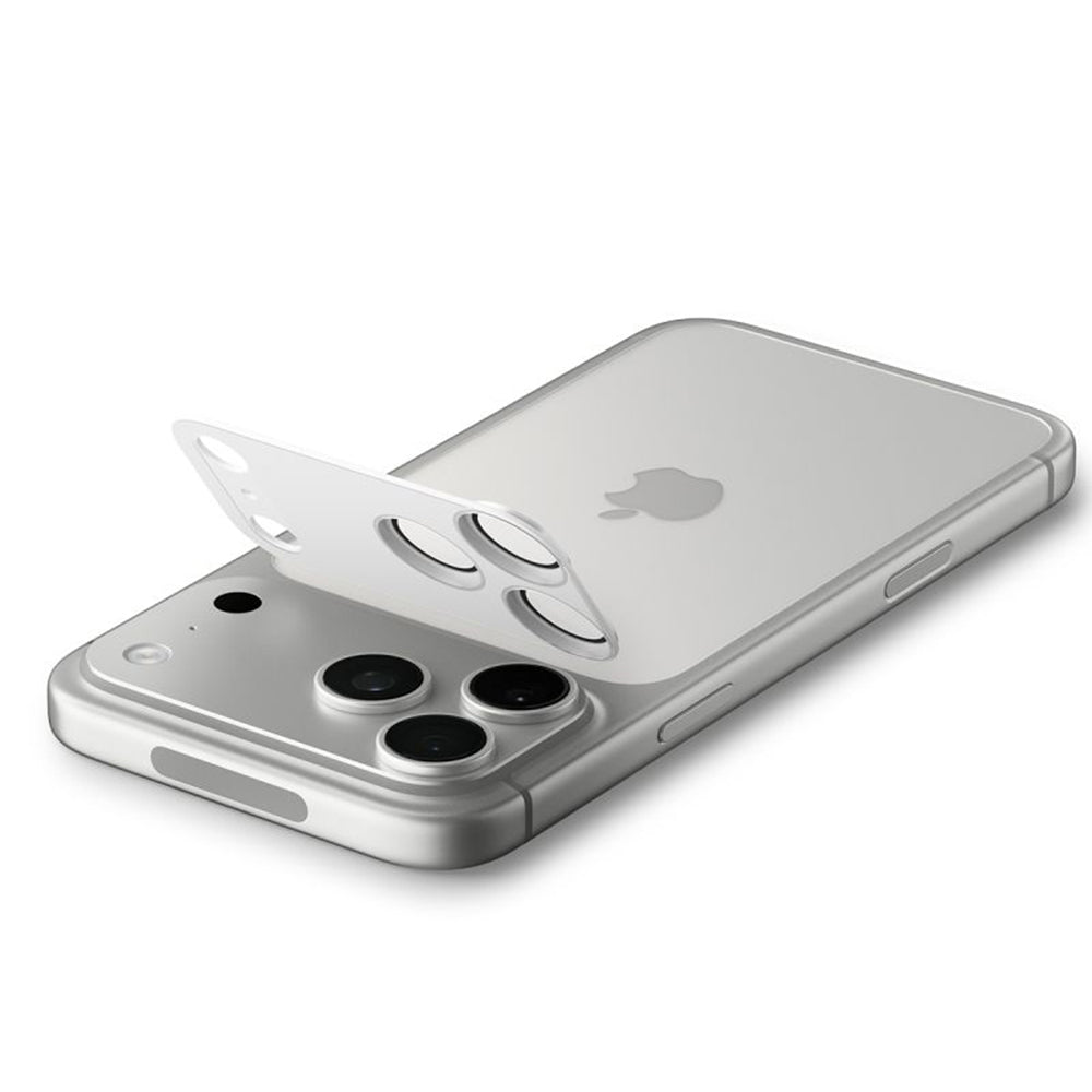 Schutzfolie Rückkamera Spigen GlastR EZ FIT Optik Pro XL für Apple iPhone 17 Pro, Gehärtetes Glas, Silber AGL10647