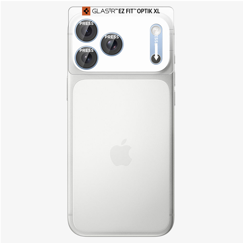 Beschermfolie Achtercamera Spigen GlastR EZ FIT Optik Pro XL voor Apple iPhone 18 Pro Max, Gehard Glas, Blauw AGL12041