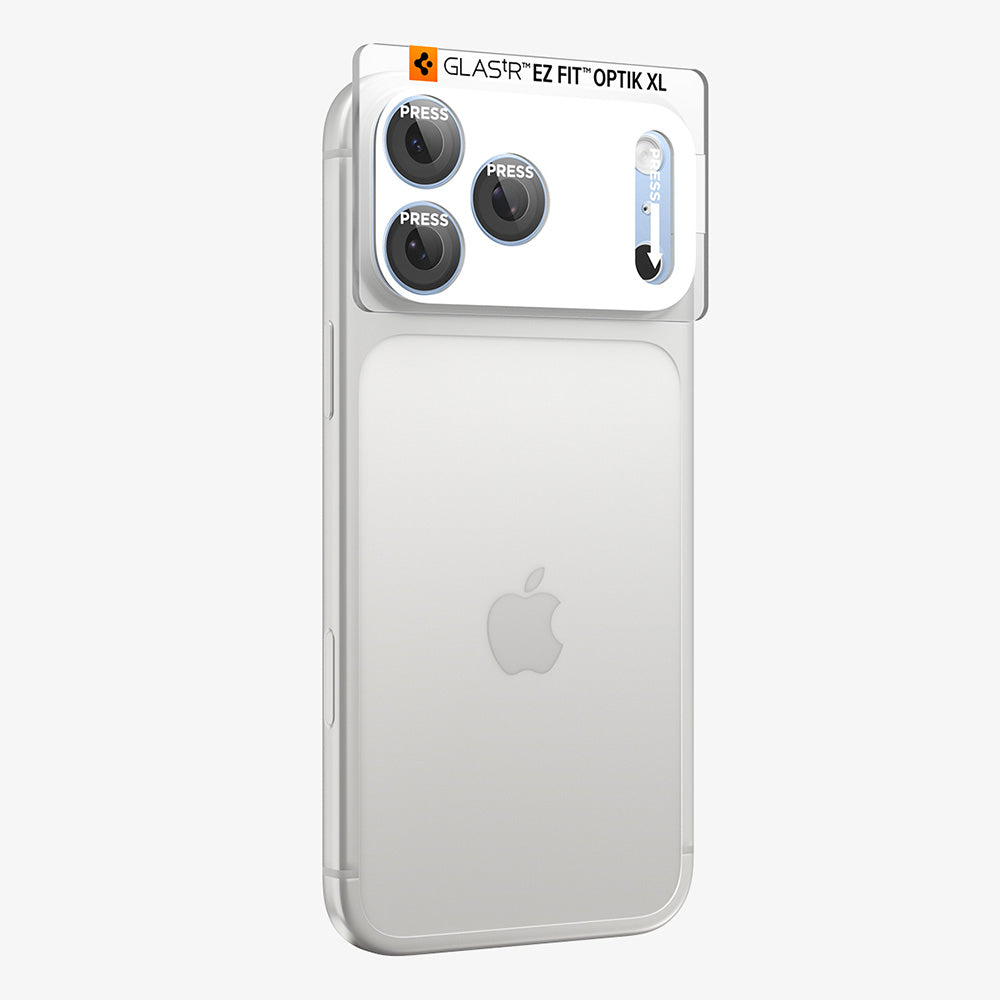 Beschermfolie Achtercamera Spigen GlastR EZ FIT Optik Pro XL voor Apple iPhone 18 Pro, Gehard Glas, Blauw AGL12037