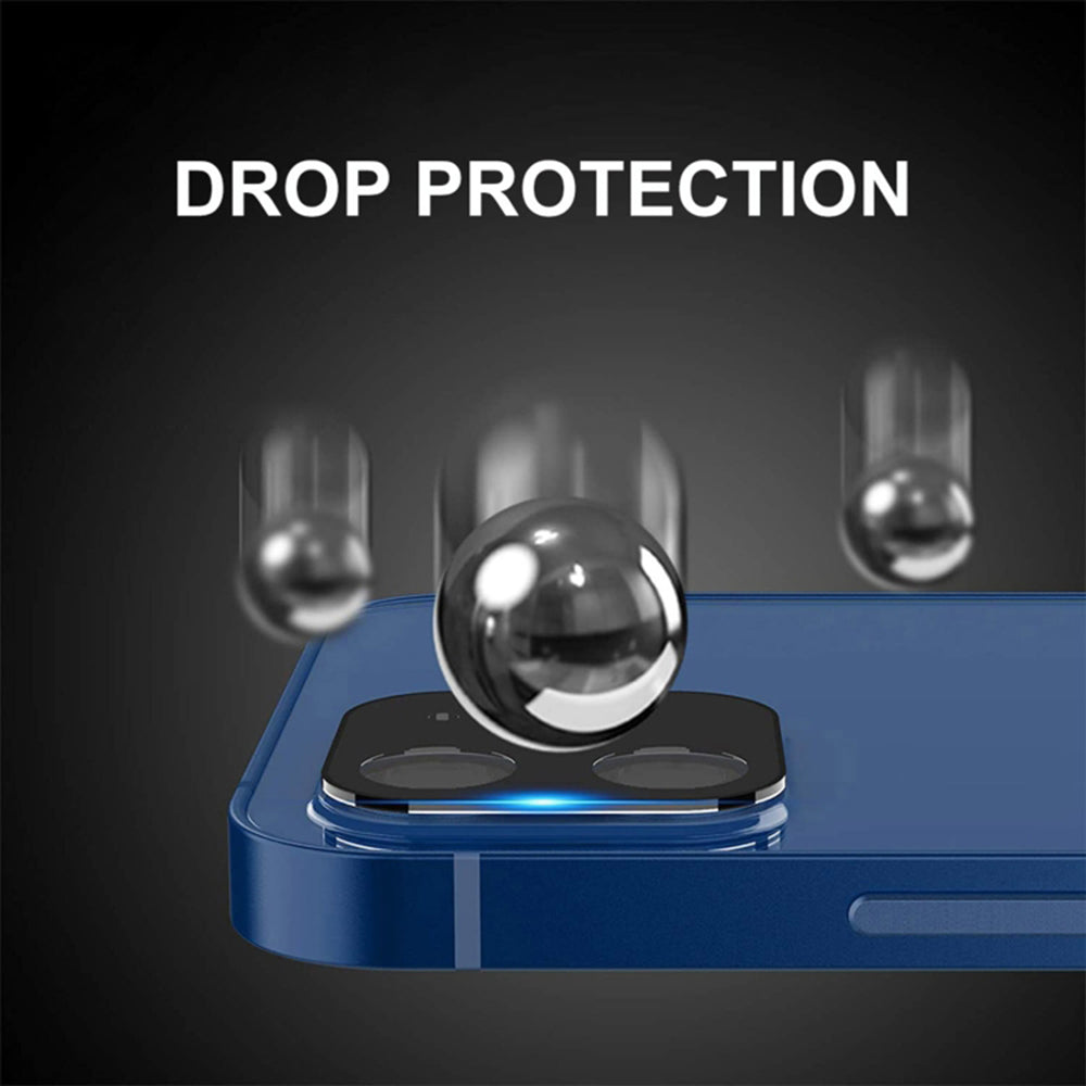 Achtercamera Beschermfolie Techsuit voor Apple iPhone 17 Pro Max, Gehard Glas, Donkerblauw