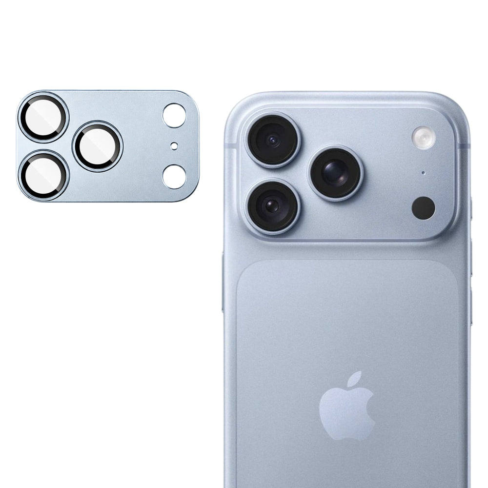Techsuit Schutzfolie für die Rückkamera des Apple iPhone 18 Pro Max, gehärtetes Glas, Hellblau