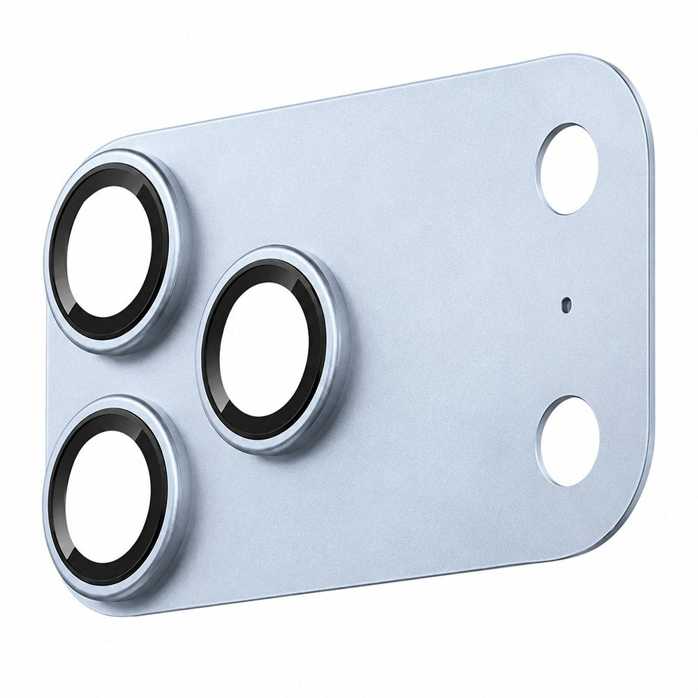 Protection pour caméra arrière Techsuit pour Apple iPhone 18 Pro, verre trempé, bleu pâle