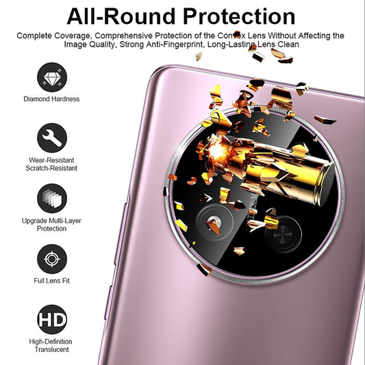Techsuit Achtercamera Beschermfolie voor Honor X9c / Magic7 Lite, Gehard Glas, Zwart