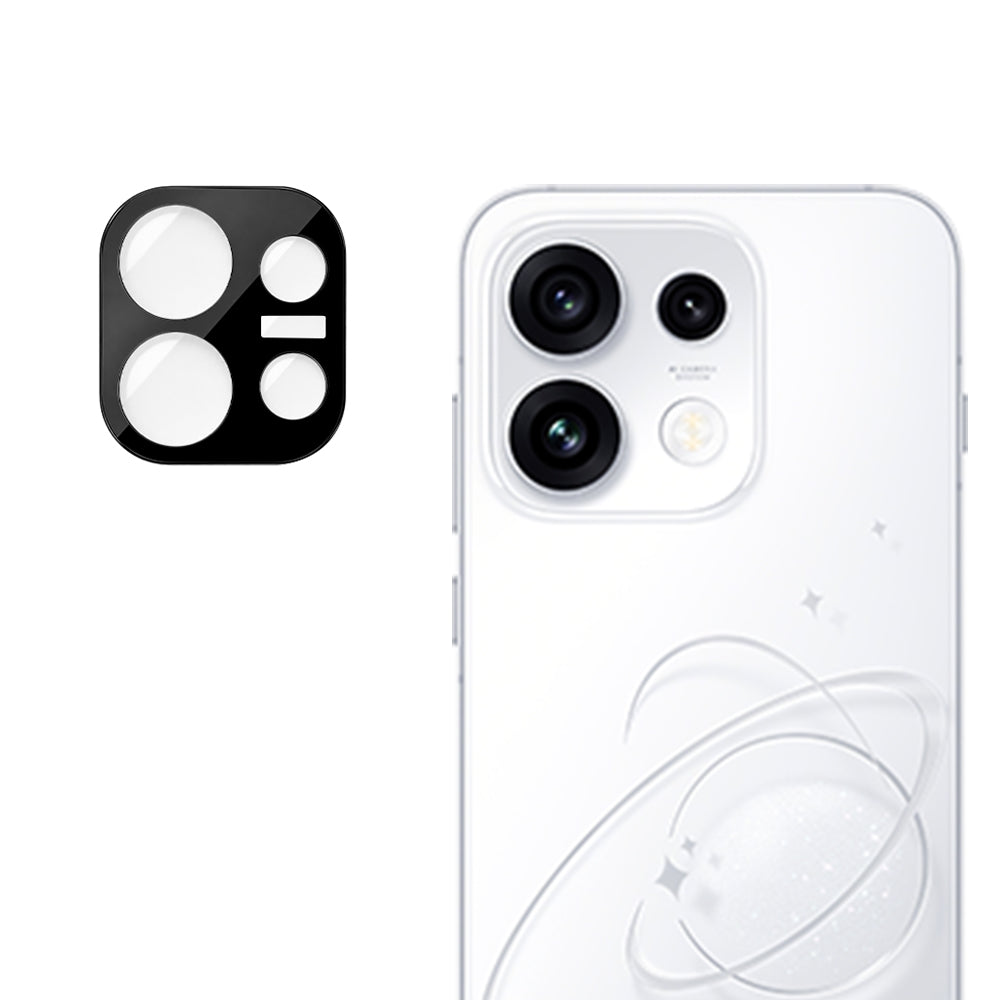 Techsuit Achtercamera Beschermfolie voor Oppo Reno16 Pro, Gehard Glas, Zwart