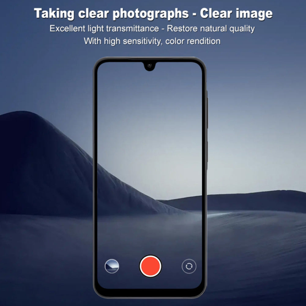 Beschermfolie Techsuit voor de achtercamera van Samsung Galaxy A37 5G, Gehard Glas, Zwart
