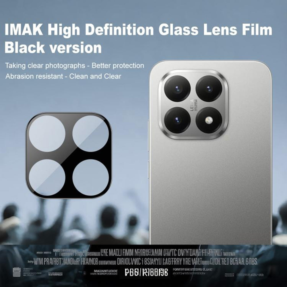 Film de protection pour caméra arrière Techsuit pour Xiaomi 15T, verre trempé, noir