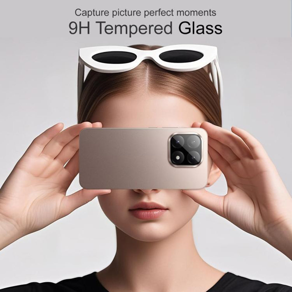 Film de protection pour caméra arrière Techsuit pour Xiaomi 15T, verre trempé, noir