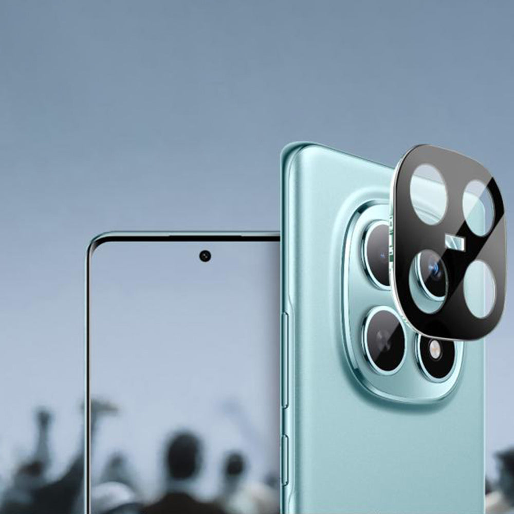 Beschermfolie Techsuit voor de achtercamera voor Xiaomi Poco M8 / Redmi Note 15 5G, Gehard Glas, Zwart