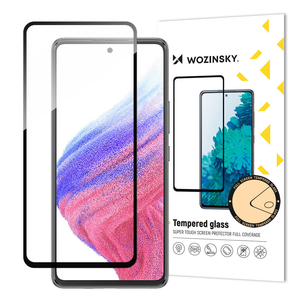 WZK Panzerglas für Samsung Galaxy A54 5G A546 | Full Glue | Schwarz | 9H