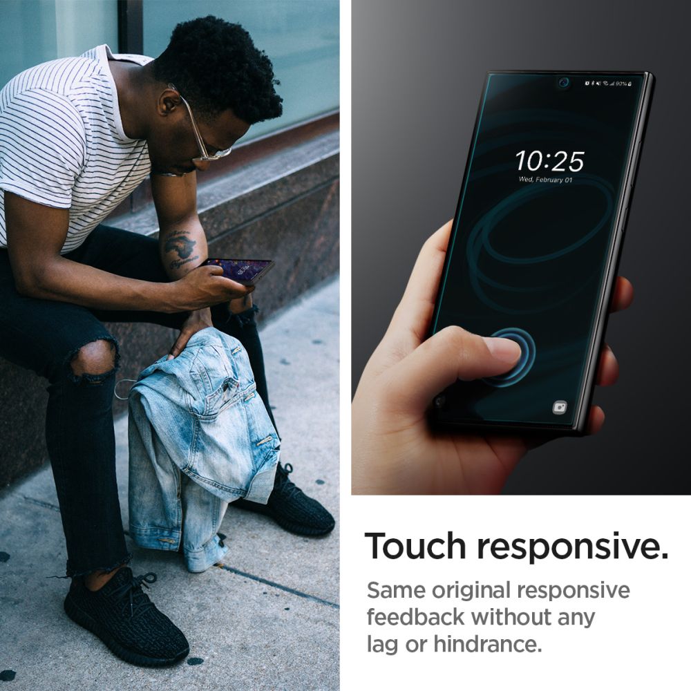 Film de protection écran Spigen Neo Flex pour Samsung Galaxy S24 Ultra S928, Plastique, Lot de 2 pièces