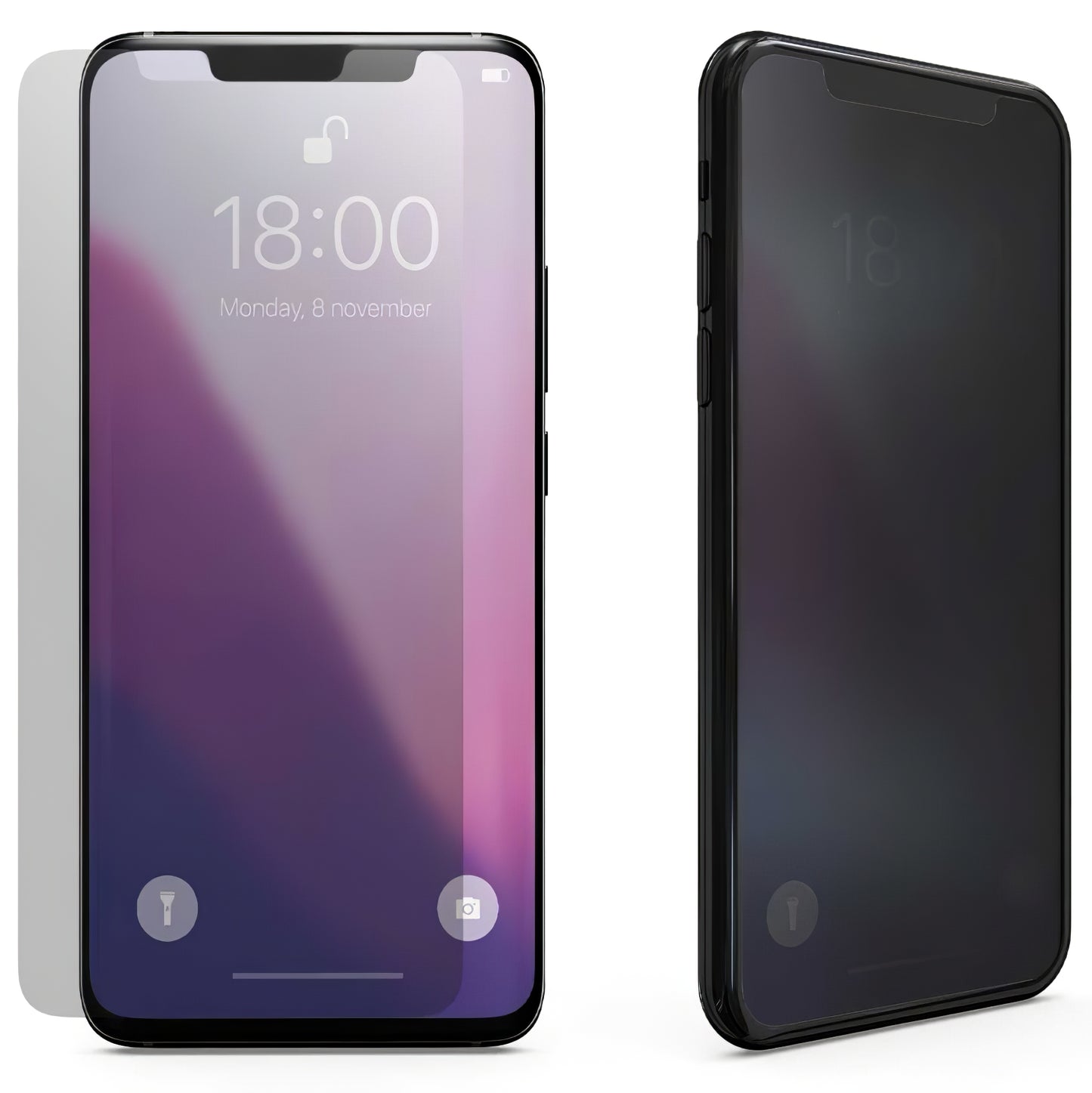 OEM Privacy Screen Protector voor Samsung Galaxy A25 A256 / A24 4G, Glas Beschermd, Volledig Gelijmd