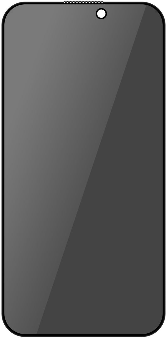 Protection d'écran OEM OG Premium Privacy pour Apple iPhone 15, protégée par du verre, entièrement collée