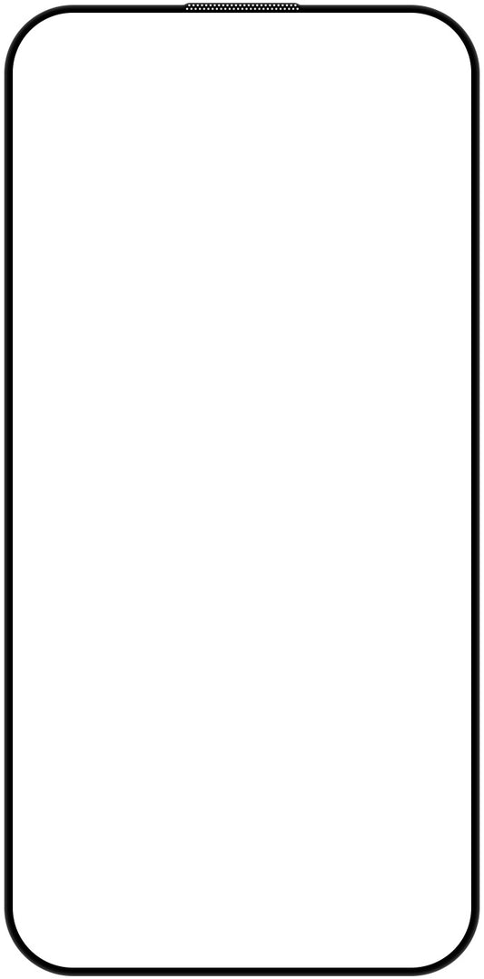 Displayschutzfolie WiWu Wi-SQ008 für Apple iPhone 16 Pro, Schutzglas, Vollverklebung, Schwarz
