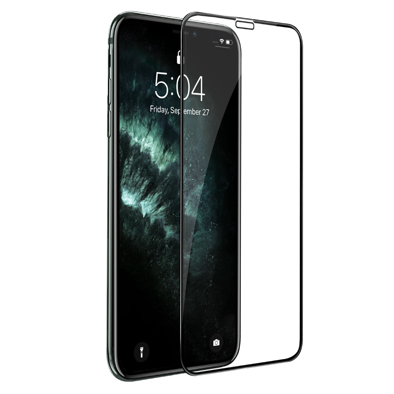 Schutzfolie HOCO G16 für Apple iPhone XS / X, Gehärtetes Glas, Vollverklebung, 5D, Schwarz