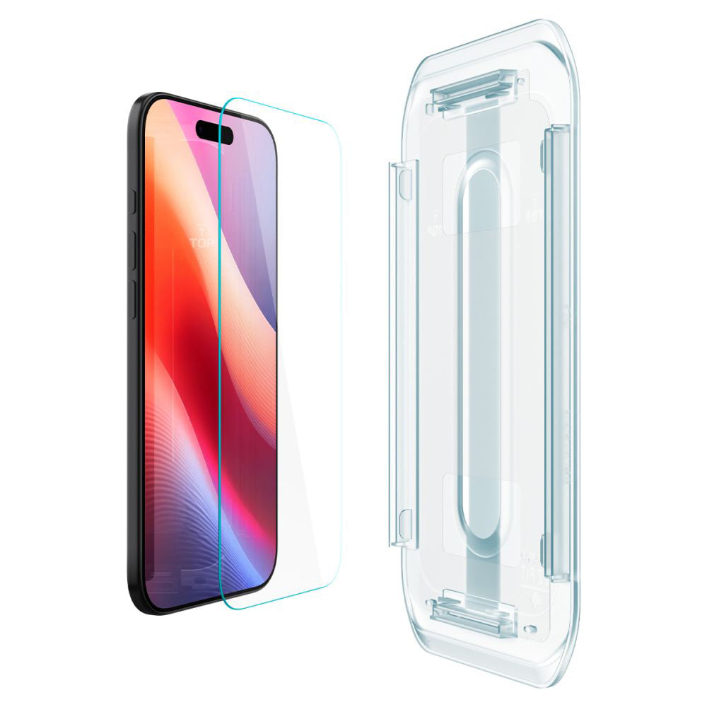 Film de protection écran Spigen GlastR EZ FIT pour Apple iPhone 17 Air, Verre Trempé, Full Glue, Lot de 2 pièces