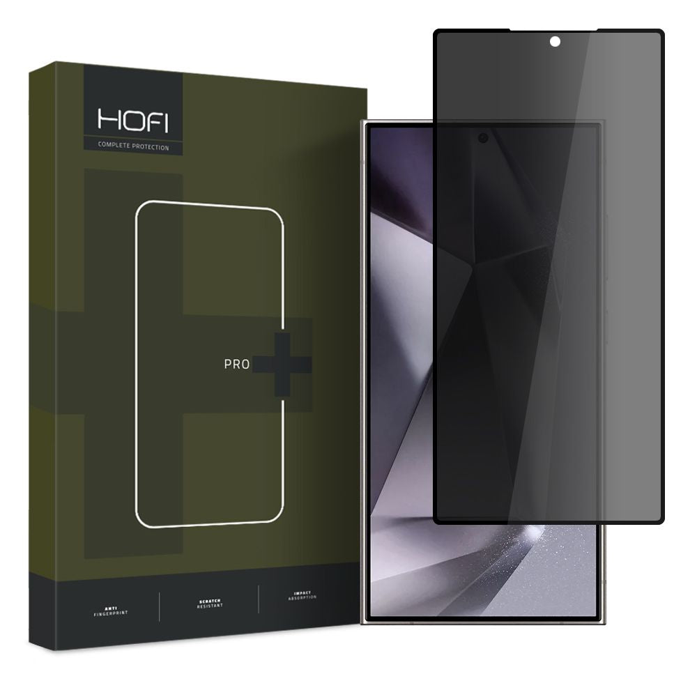 Film de protection écran Privacy HOFI PRO+ pour Samsung Galaxy S24 Ultra S928, Verre Trempé, Full Glue