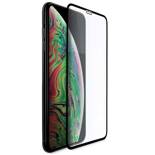 Protecteur d'écran Veason PRO pour Apple iPhone XS Max, protégé par du verre, full glue, 6D, noir