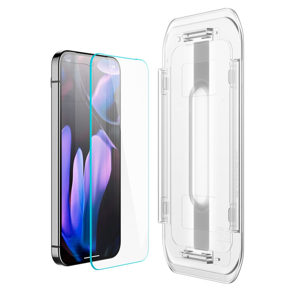 Spigen EZ FIT Film de protection d'écran pour Google Pixel 9 / 9 Pro, protection en verre, collage intégral, 2 pièces, 2.5D AGL08442 AGL08442