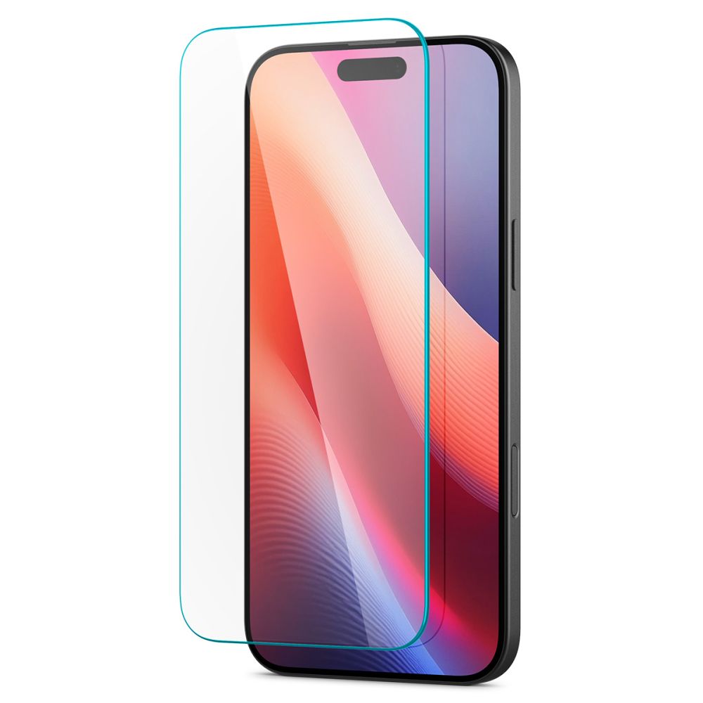 Film de protection écran Spigen GlastrR Slim HD pour Apple iPhone 16 Pro, Verre Trempé, Full Glue, 2.5D AGL07937