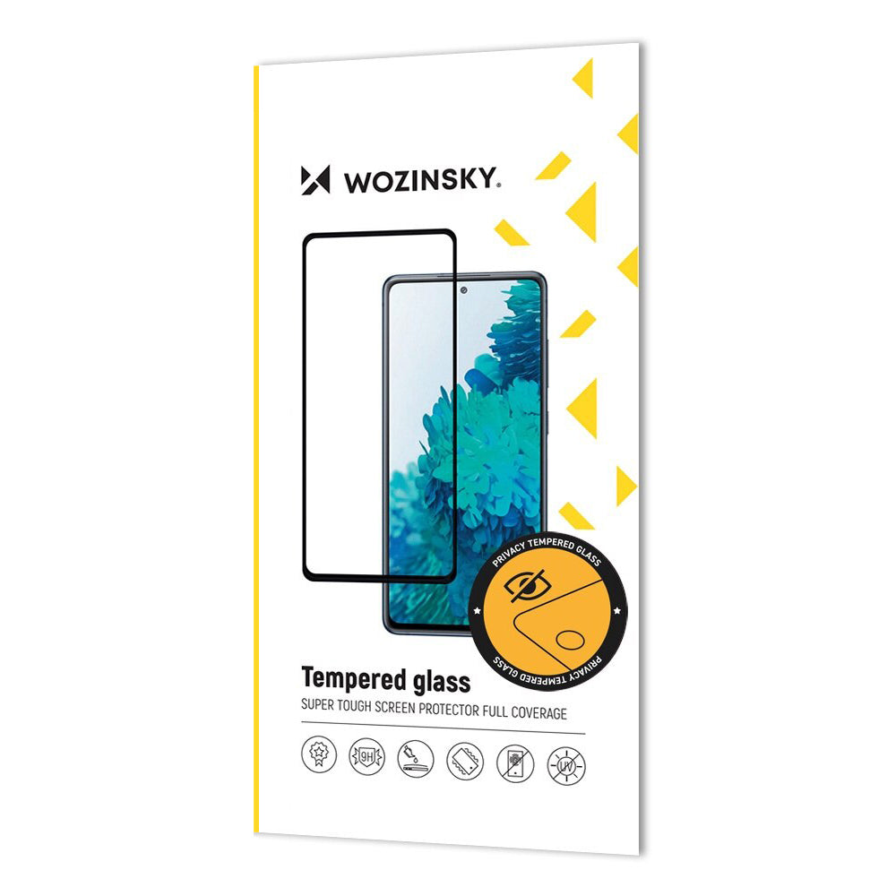 Privacy Screen Protector WZK AntiSpy voor Apple iPhone 16 Pro Max, Gehard Glas, Volledige Lijm