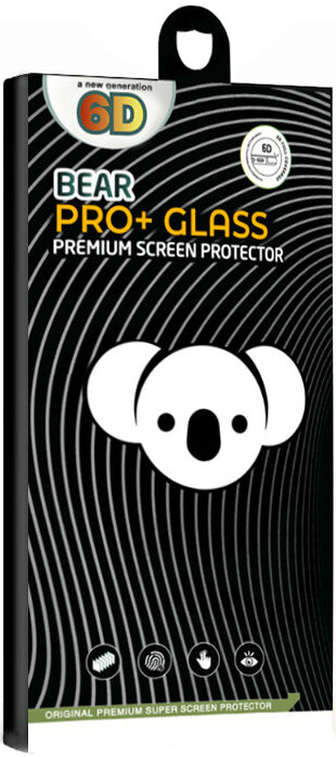 Film de protection d'écran Bear PRO+ pour Motorola Moto G15 / G15 Power, Verre trempé, Full Glue, Noir