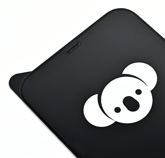 Bear HD schermbeschermfolie voor Apple iPhone 14 Pro Max, gehard glas, volledige lijm, zwart