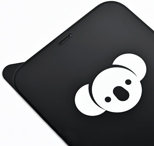 Bear HD schermbeschermfolie voor Apple iPhone 17 Pro, gehard glas, full glue, zwart