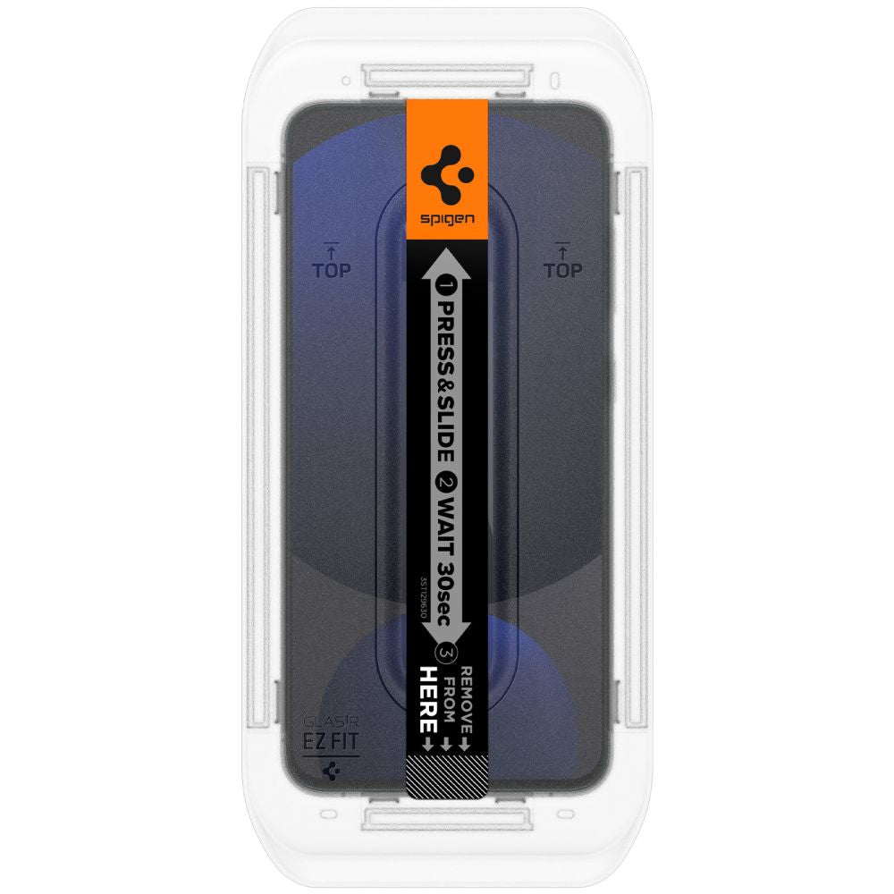 Spigen EZ FIT Film de protection d'écran pour Samsung Galaxy S24 FE S721, protection en verre, collage intégral, lot de 2 pièces AGL08729
