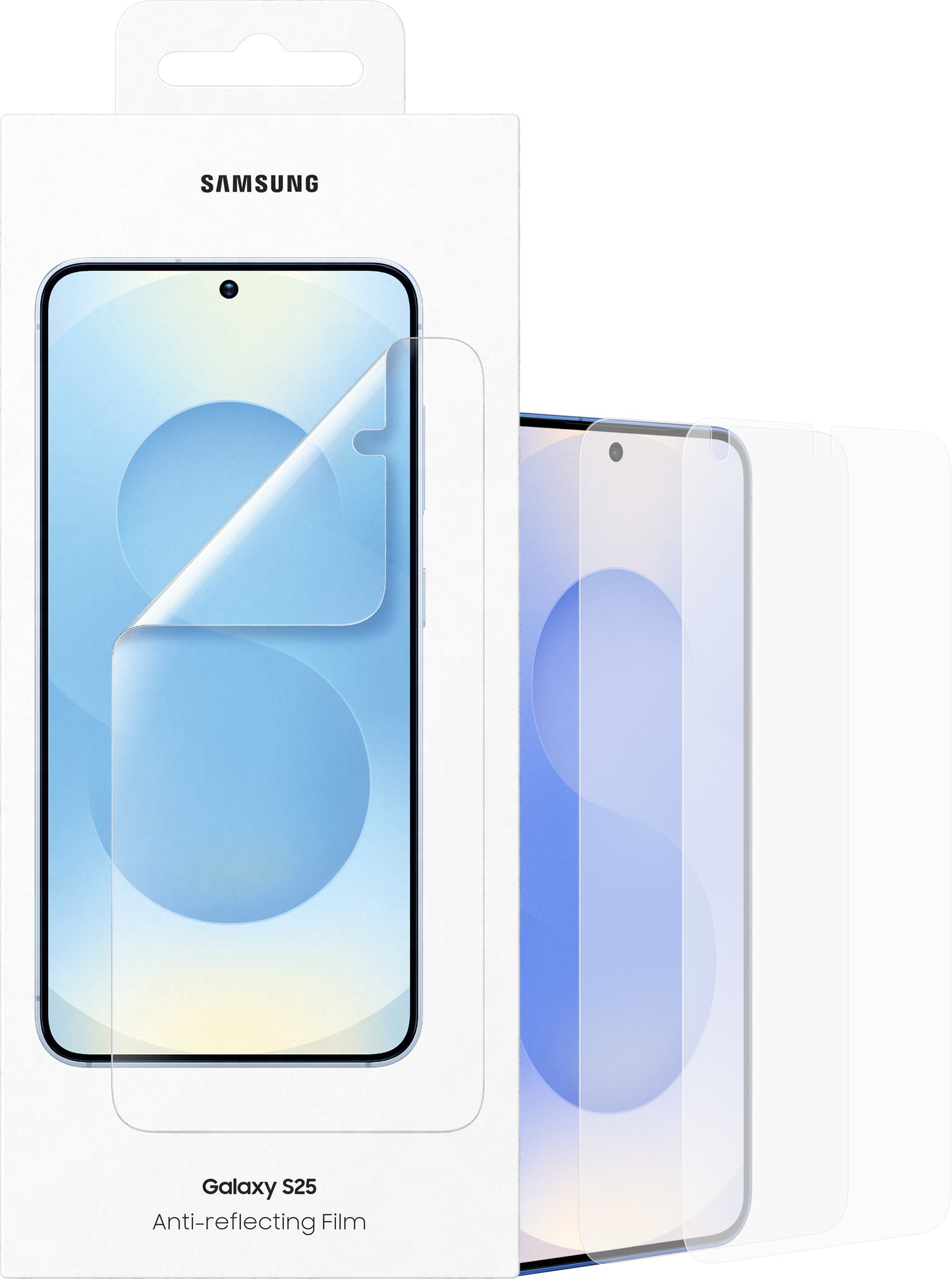 Beschermfolie Anti-reflecterend Scherm voor Samsung Galaxy S25 S931, Plastic, Set van 2 stuks EF-US931CTEGWW