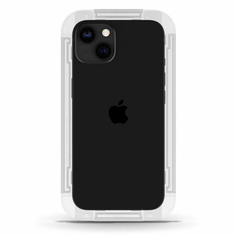Schutzfolie Spigen GlastR EZ FIT für Apple iPhone 17e / 16e / 14 / 13 Pro, gehärtetes Glas, Vollkleber, Set 2 Stück AGL03385