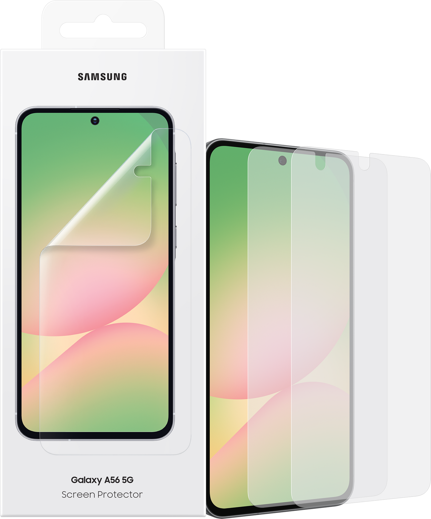 Film de protection d'écran pour Samsung Galaxy A56 A566, plastique, lot de 2 pièces EF-UA566CTEGWW
