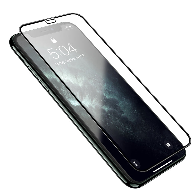 Schutzfolie HOCO G16 für Apple iPhone XS / X, Gehärtetes Glas, Vollverklebung, 5D, Schwarz