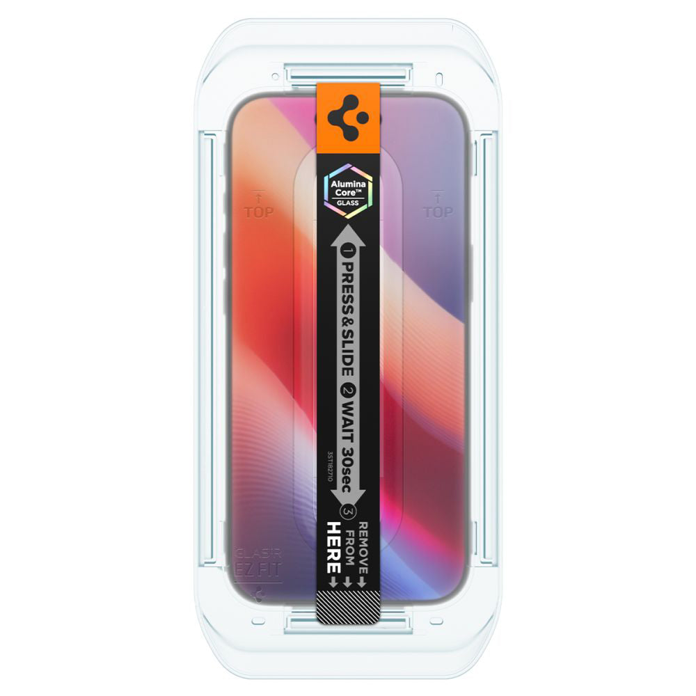 Film de protection écran Spigen GlastR EZ FIT pour Apple iPhone 17 Air, Verre Trempé, Full Glue, Lot de 2 pièces