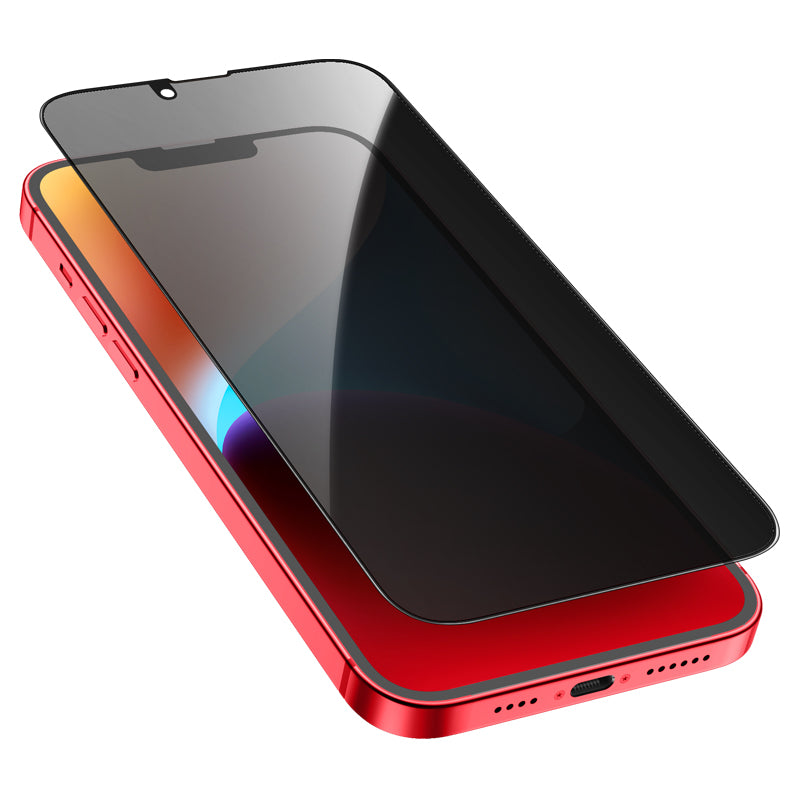 Film de protection écran Privacy HOCO G15 pour Apple iPhone 12 / 12 Pro, Verre Trempé, Full Glue, 5D